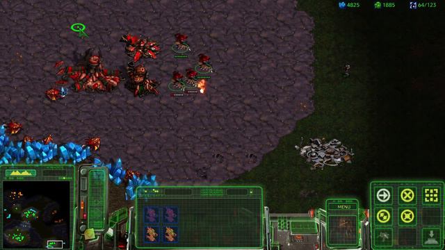 Starcraft Broodwar Remastered 1vs2 Zerg vs Terran and Zerg on island war смотреть онлайн