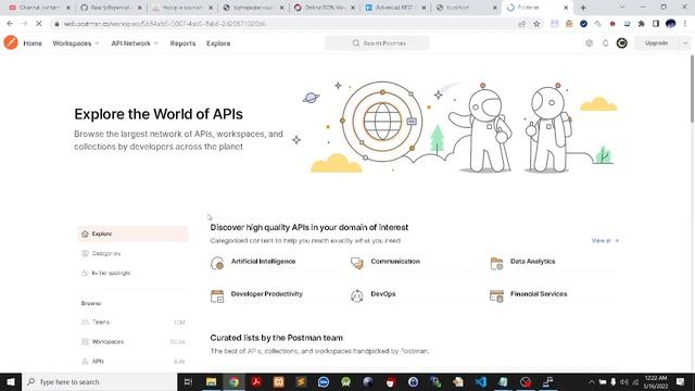 React JS Lecture 08 | API exploration via REST Clients смотреть онлайн