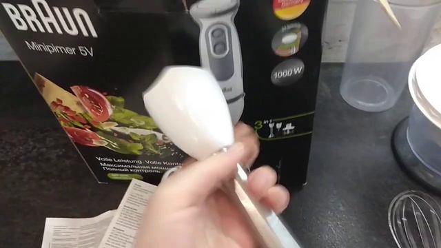 Распаковка — Блендер погружной Braun MultiQuick 5 Vario MQ5235WH смотреть онлайн