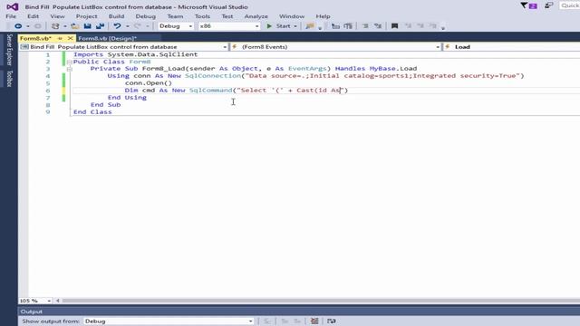 VB.Net: SQL query combine two columns that contain different data type and display in listbox смотреть онлайн