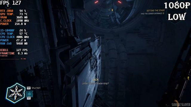 Ghostrunner 2 RTX 2060 12G + i5 10400F Benchmark - 1080p ALL Settings смотреть онлайн