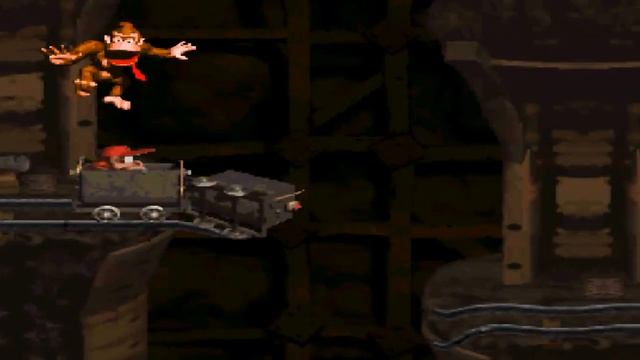 Donkey Kong Country Прохождение на Русском #2 - Донки Конг в Минах