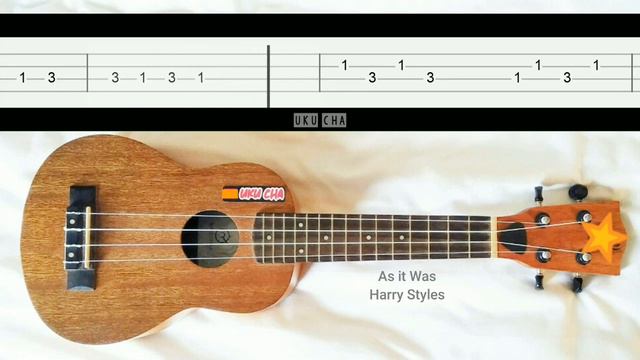Melody At it Was Harry Styles | Slow Easy Melody Fingerstyle ukulele Tabs Tutorial смотреть онлайн