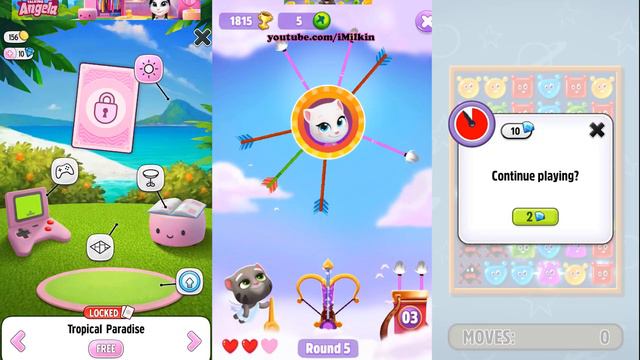 Talking Tom 2 vs My Talking Tom vs My Talking Angela Android Gameplay смотреть онлайн