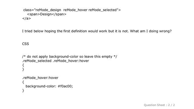 CSS : How to exclude particular class name in CSS selector? смотреть онлайн