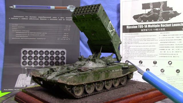 Trumpeter Russian TOS-1A 1:35 Kit build review смотреть онлайн
