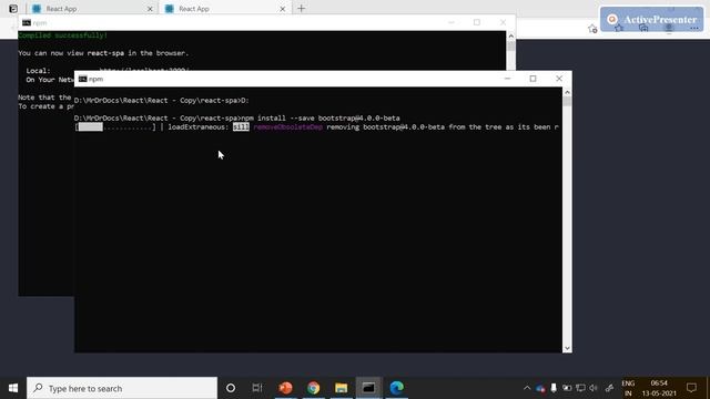 React JS Fundamentals - Project Skeleton and npm's installation [ bootstrap, react-router and dom ] смотреть онлайн