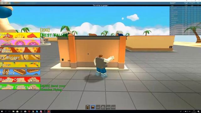 Два толстяка дерутся на площадке ROBLOX - симулятор толстяка в роблокс! eating simulator смотреть онлайн