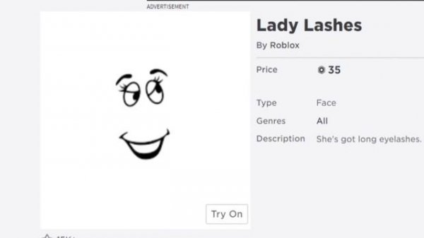 If Roblox faces had accurate names