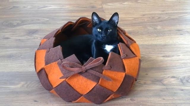 Лежанка для кота из толстого войлока смотреть онлайн