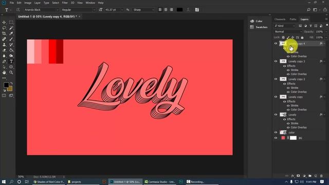 100% Editable Text Effects | Photoshop Tutorial смотреть онлайн