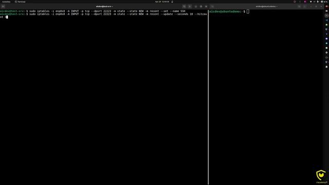 SecurityValley - block port scanner / ssh bruteforcing #nmap #iptables #linux #cybersecurity смотреть онлайн