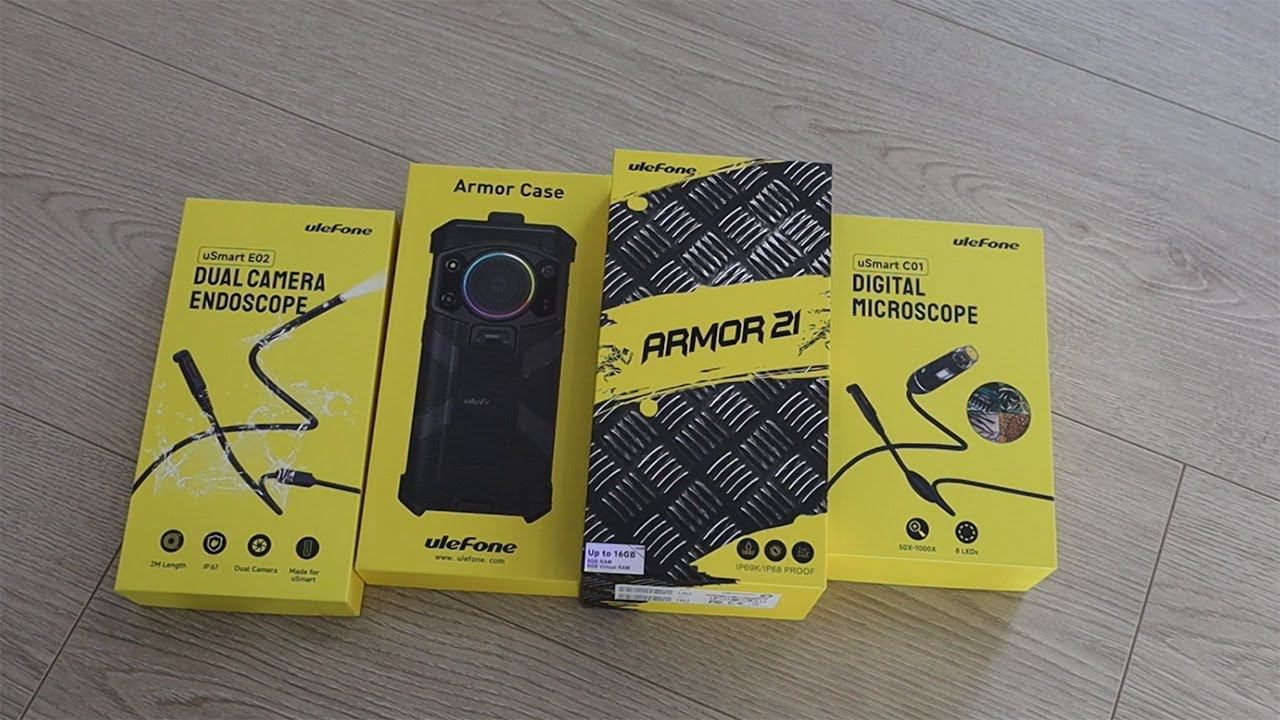 Ulefone Armor 21 - защищенный смартфон плюс эндоскоп и микроскоп смотреть онлайн