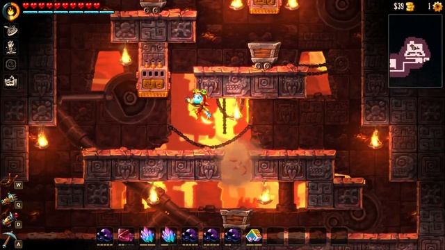 [RU] SteamWorld Dig 2 - 62 Temple. Cave. Artifact x2 смотреть онлайн