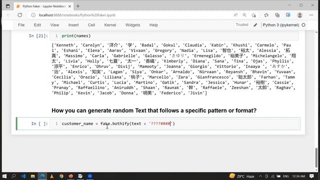 Create Fake Data Instantly with Python! смотреть онлайн