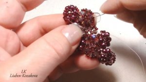 Браслет из биконусов "Нарядный" (113)/Браслет из бисера/Подробный Мастер Класс
