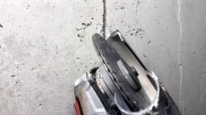 Штробы в бетоне болгаркой с двумя дисками и без пыли