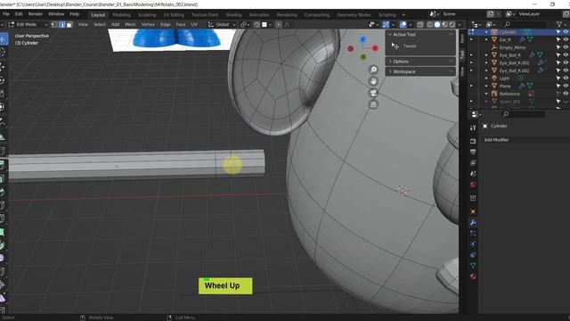 MS3D | Blender | Beginner Course | 002 | Mr. Potato Head - Modeling смотреть онлайн