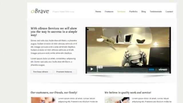 OBrave - Portfolio Wordpress Theme