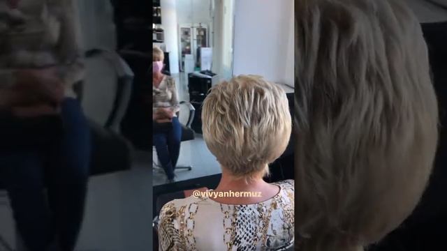 Short Pixie haircut for women created with scissors ?#vivyanhermuz #shorts #hair #haircut #pixiehai смотреть онлайн