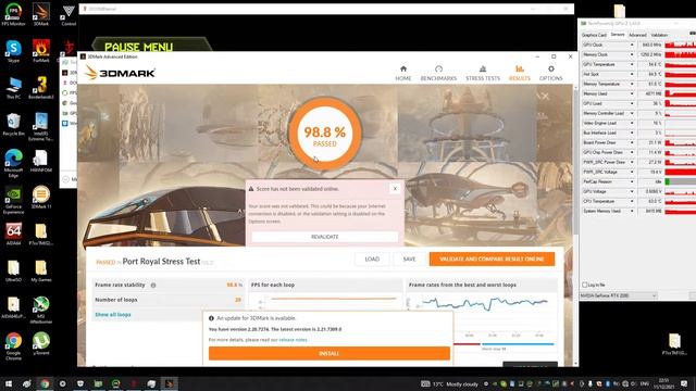 RTX 2080 mxm Clevo P870TM 10 gen QTJ0 3dmark смотреть онлайн