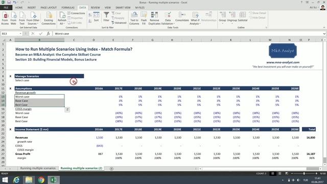 How to use index match formula to run multiple scenarios in excel? смотреть онлайн