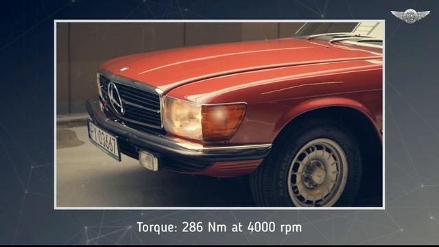C107 Mercedes-Benz 350 SLC coupe S-class with M116 V8 engine, 1972 смотреть онлайн