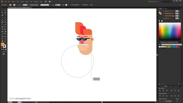 Learn How to Draw Character in Adobe Illustrator PART 1 смотреть онлайн
