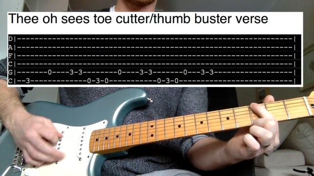 Thee oh sees toe cutter/thumb buster guitar lesson with tabs Floating Coffin смотреть онлайн