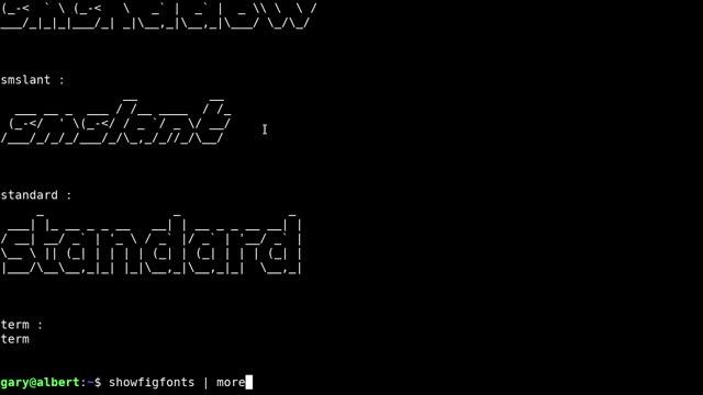 figlet: create ASCII banners from text смотреть онлайн