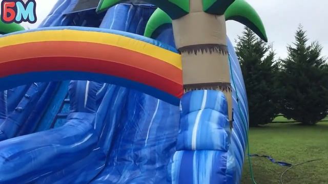 Надувные батуты с бассейном смотреть онлайн