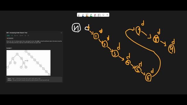 Increasing Order Search Tree - LeetCode #897 with python programming смотреть онлайн