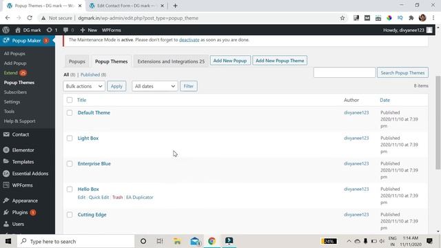 How to Open Contact Form 7 in Popup Using Free Plugin | popup maker WordPress plugin | DM vishal смотреть онлайн