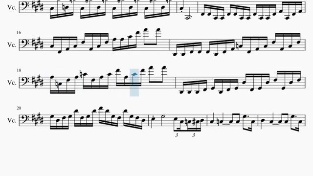 Cello Sheet Music: How to play Moonlight Sonata 3rd Movement (Teppei Okada Violin Cover) смотреть онлайн