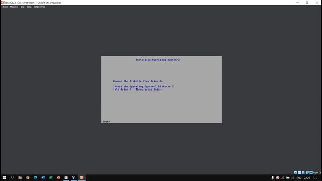 Установка IBM OS/2 1.30.1 на Virtualbox смотреть онлайн