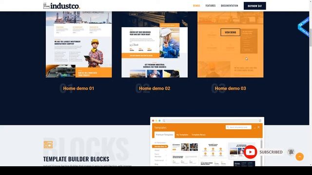 IndustCO Industry amp Factory WordPress Theme смотреть онлайн