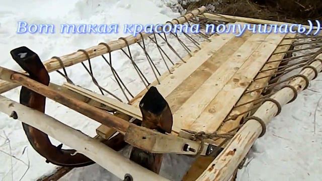 Реконструкция саней (видео для деревенских мужиков). Остальным, возможно, будет не интересно. смотреть онлайн