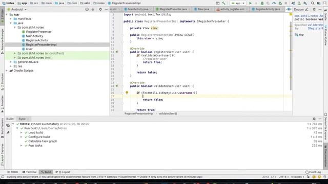 Notes Application using MVP + ButterKnife + Firebase - Part 1 смотреть онлайн