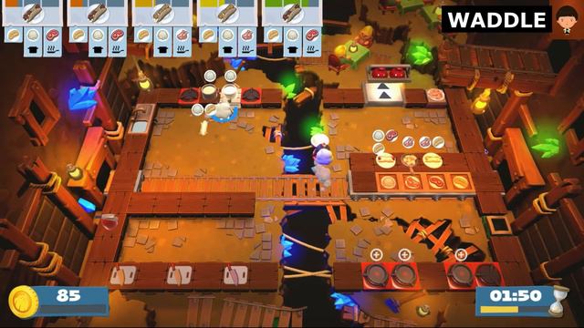 [WADDLE TV] 오버쿡드2 2-5(OVERCOOKED 2)/steam game смотреть онлайн