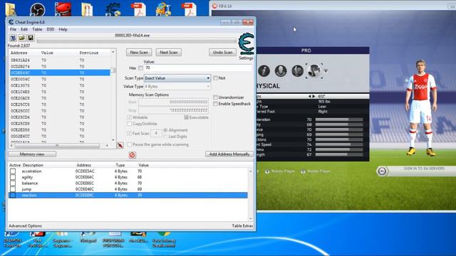 How to change the starting stats of your player in Career Mode in Fifa14|15|16|17| Cheat engine смотреть онлайн
