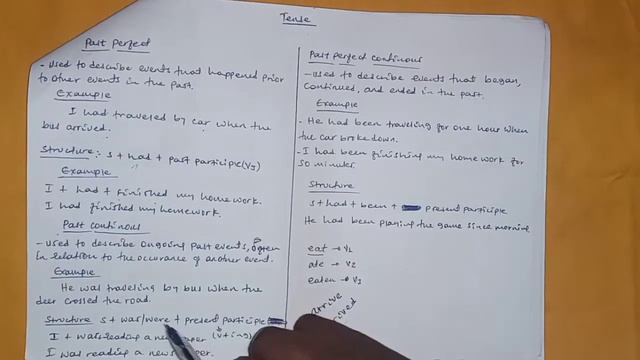 English Tutorial/ past perfect, past continuous and past perfect continuous tense смотреть онлайн