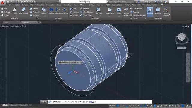 AutoCAD 2016 3D - Exercise 43 смотреть онлайн