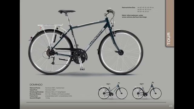 WINORA bicycle brand catalog for 2014. Каталог велобренда WINORA на 2014 год. смотреть онлайн