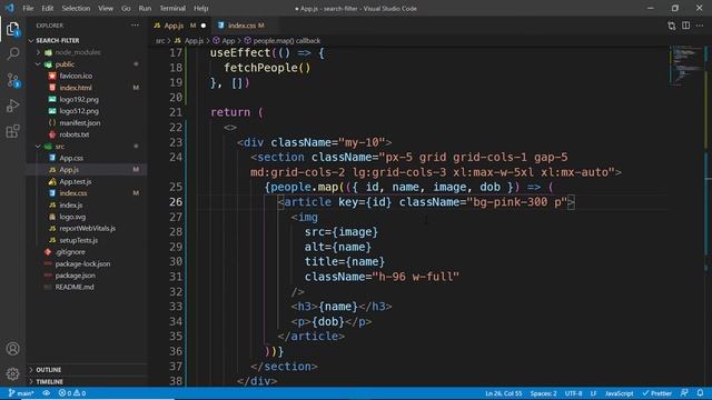 ReactJs Search Input Filter смотреть онлайн