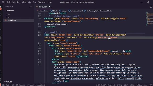 Bootstrap 30-dars. Modal смотреть онлайн