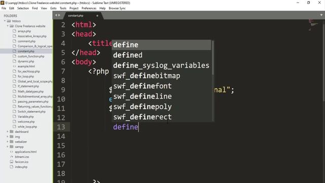 PHP constant variable in (urdu/hindi) смотреть онлайн