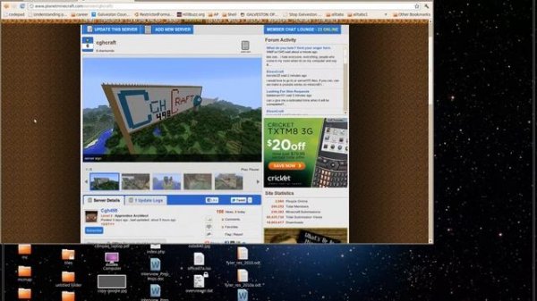 How to comment on the servers planet minecraft page