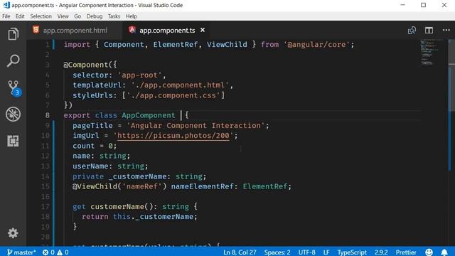 Angular Component Interaction - 6 - ViewChild Decorator смотреть онлайн