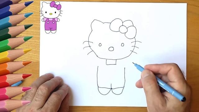 How to draw a dog Hello Kitty смотреть онлайн