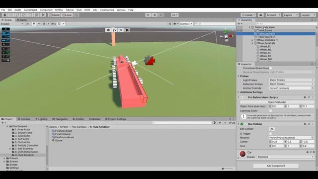 Can a car carry water?!! Playing with - nvidia - Flex - Fluid Simulation - Unity смотреть онлайн